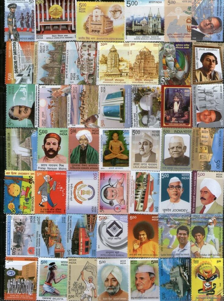 #YP66 - 2013 Complete Year Pack Mint MNH "Official" INDIA - Full Set (120 Stamps )