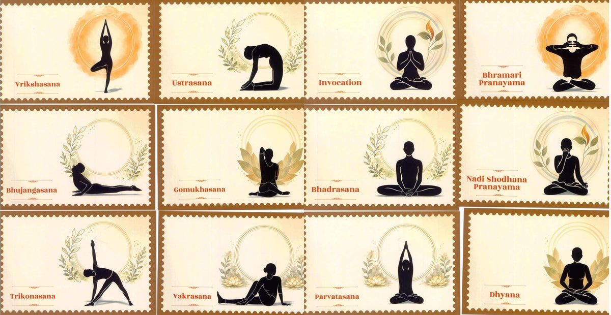 #PC164 - International Yoga Day 2026 (Set of 12) - Picture Postcard - New Delhi - India - 21 Jun 2026