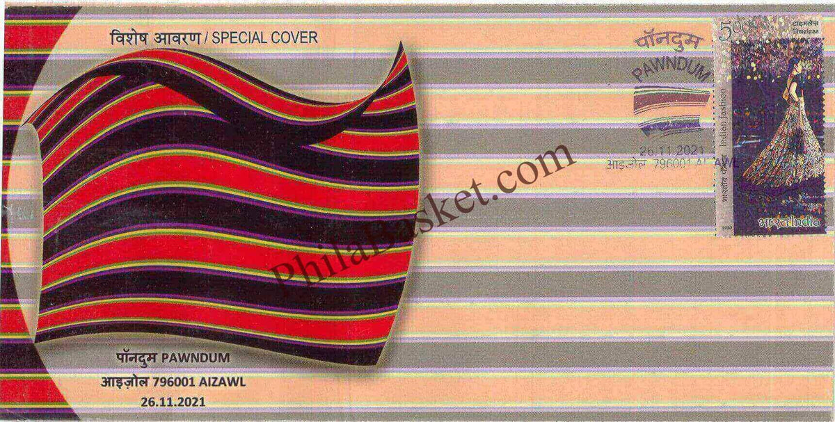 #SC1182 - Pawndum, GI Tag / ODOP by Mizoram circle - Special Cover - India - 26 Nov 2021