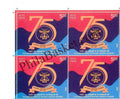 #BK2047 (T) - 75 Glorious Years of National Defence Academy - Block of Four / Six Stamps With TL- India MNH - 30 Nov 2023